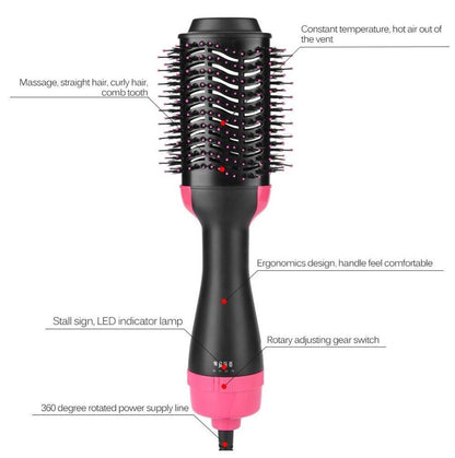 One-Step Electric Hair Dryer Comb Multifunctional Comb Straightener Hair Curling