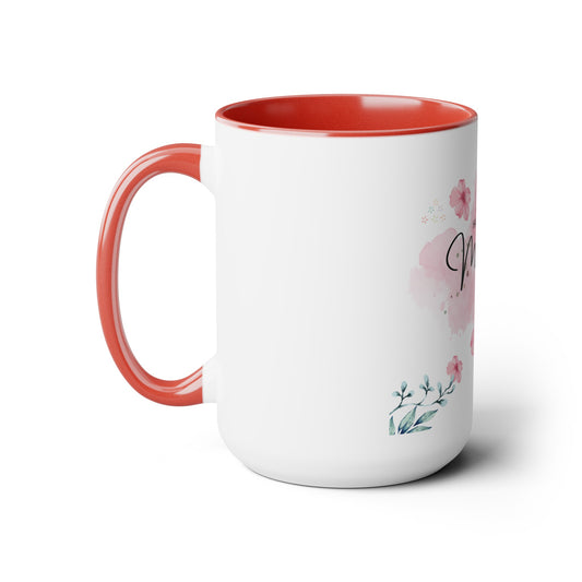 Two-Tone Coffee Mugs, 15oz