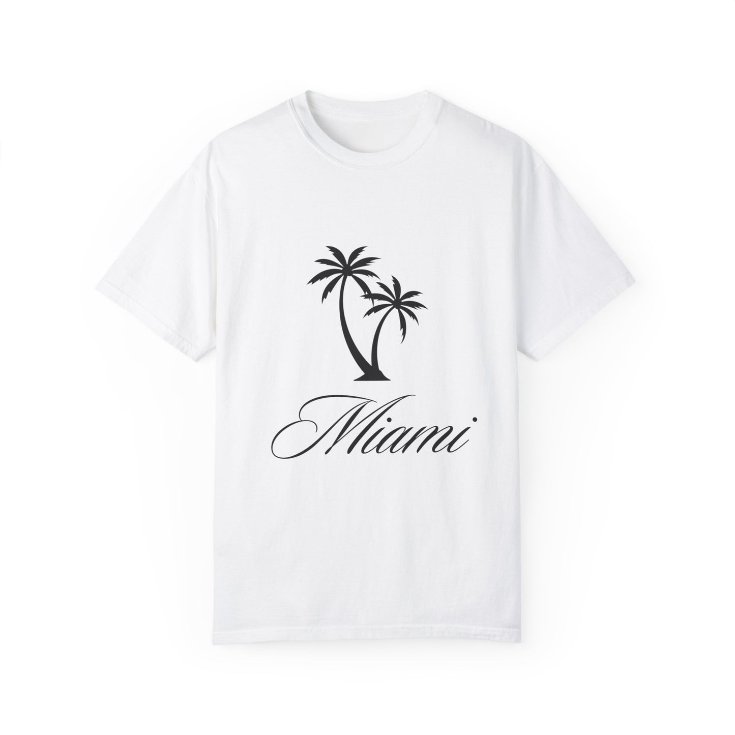 Unisex Garment-Dyed T-shirt with Miami style