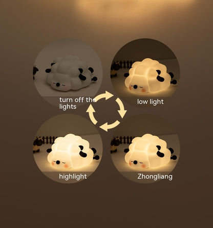 Cute Silicone Night Lights Sheep Cartoon