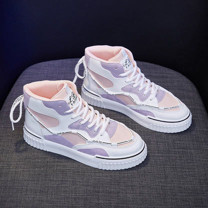 Women's High Top White Shoes