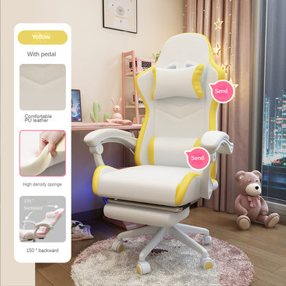 Cute Girls Bedroom Comfortable Sedentary Gaming Chair