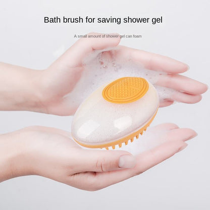 Dog Cat Bath Brush 2-in-1 Pet SPA Massage Comb Soft Silicone Pets Shower