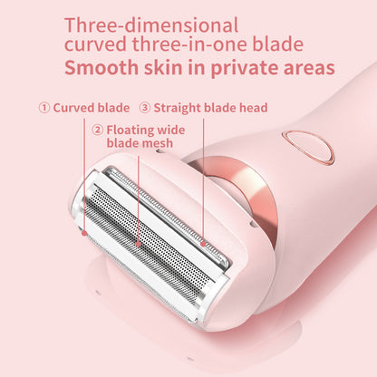 Women's 2 In 1 Hair Removal Epilator USB Rechargeable Trimmer