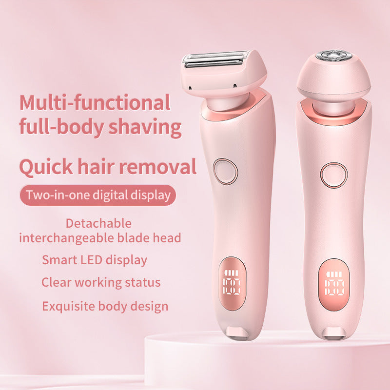 Women's 2 In 1 Hair Removal Epilator USB Rechargeable Trimmer