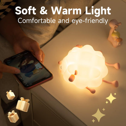 Cute Silicone Night Lights Sheep Cartoon